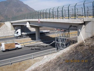 shear key Temporary shoring of the beam 