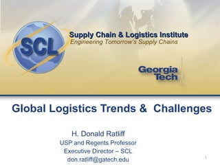 Global Logistics Trends &  Challenges ,[object Object],[object Object],[object Object],[object Object]