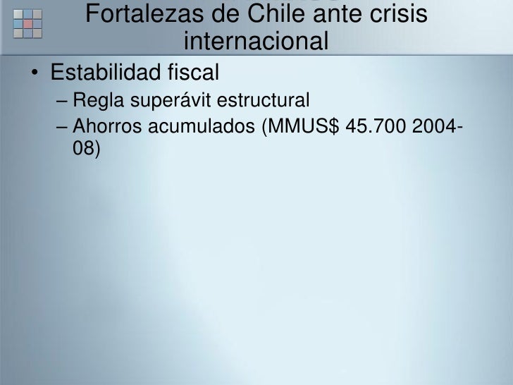 chile, ejemplo ante la crisis