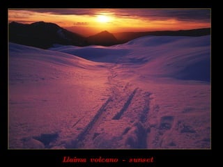 Llaima  volcano  -  sunset 