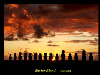 Easter Island  -  sunset 