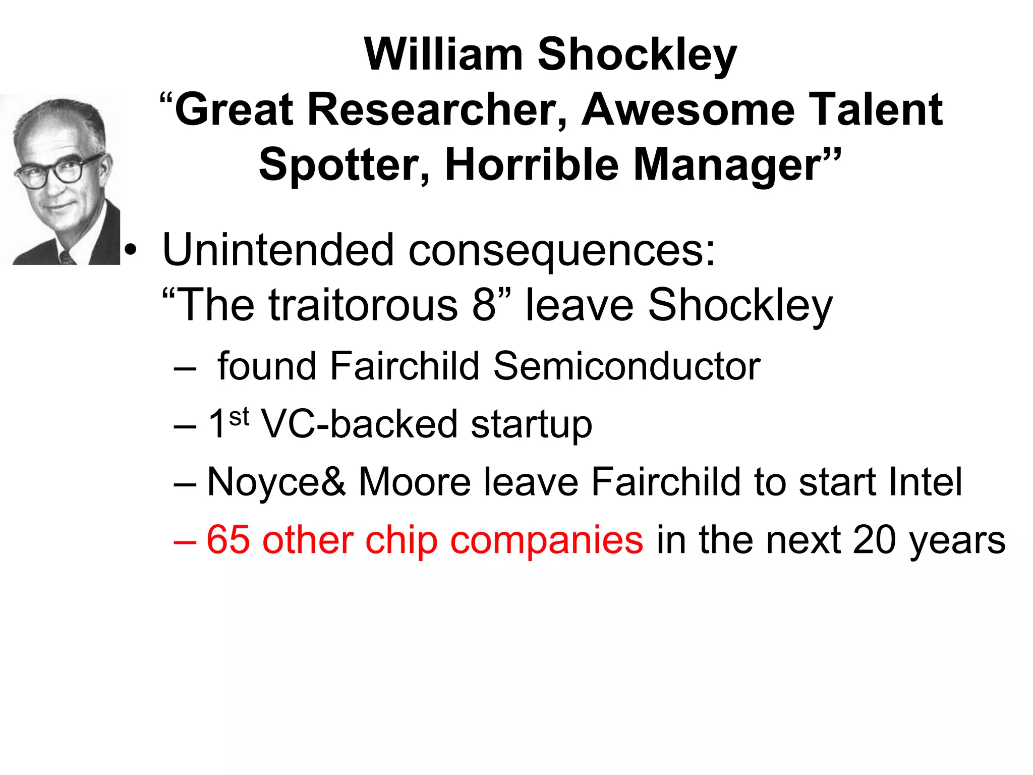 Story 4:  1956 - The Year it Becomes Silicon Valley