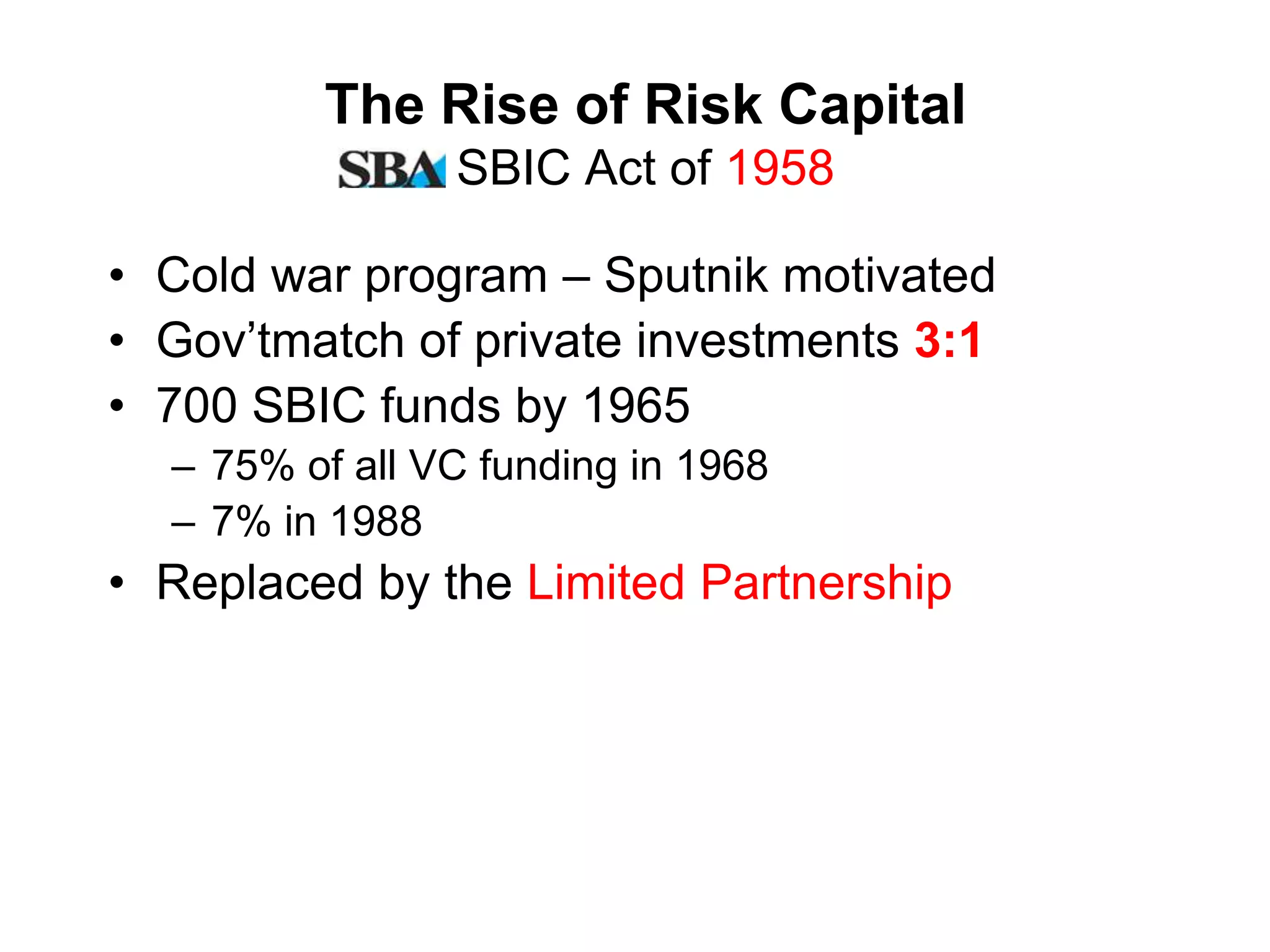 Story 5: The Rise of VentureCapital