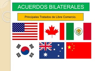ACUERDOS BILATERALES 
Principales Tratados de Libre Comercio. 
 