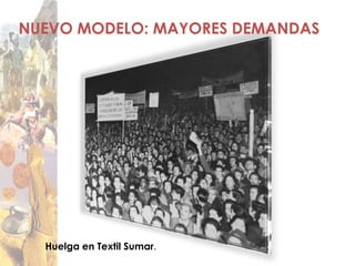 NUEVO MODELO: MAYORES DEMANDAS




  Huelga en Textil Sumar.
 