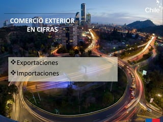 Exportaciones
Importaciones
COMERCIO EXTERIOR
EN CIFRAS
 