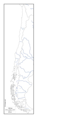 Mapa mudo de Chile.