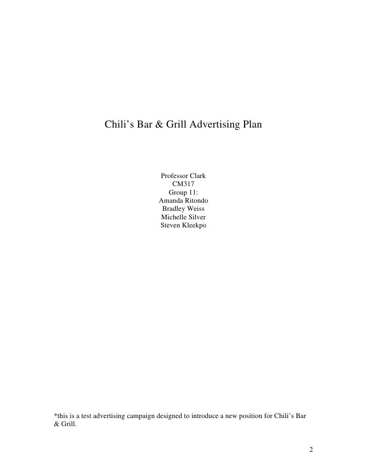 chilis final project chilis application form