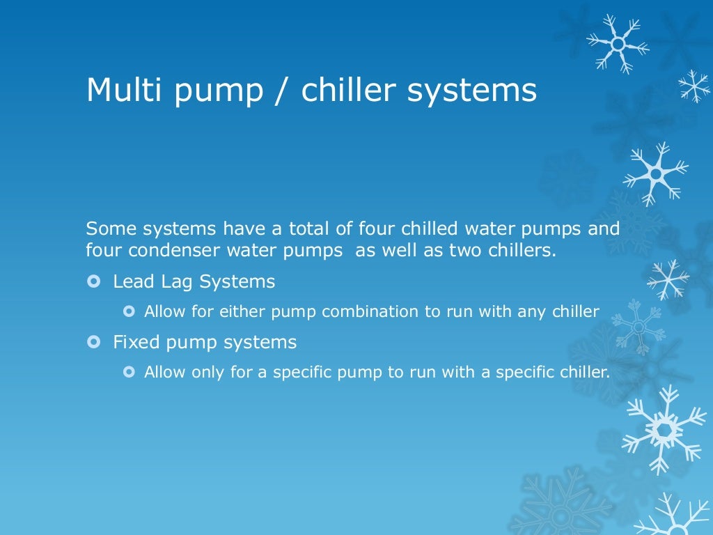 Chilled water systems