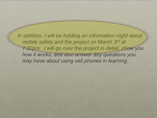 Step 2:  MOBILE Safety