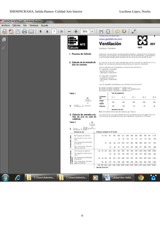 IDIOSINCRASIA, Salida Humos- Calidad Aire Interior Leciñena López, Noelia
6
 