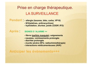 Prise en charge thérapeutique.
 