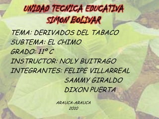 El Chimo Chimò | PPTX