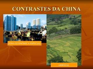 CONTRASTES DA CHINA ZONA ECONÔMICA ESPECIAL ARROZAL  