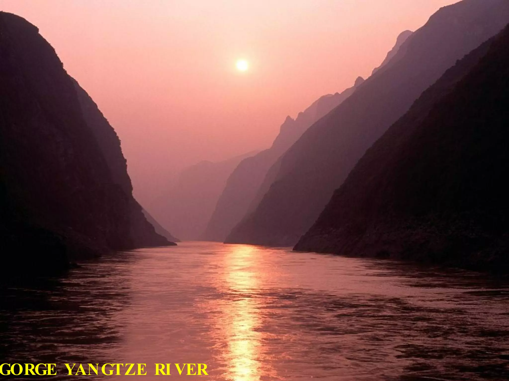 WU GORGE YANGTZE RIVER