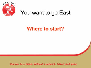 You want to go East Where to start? 