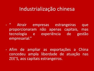 O governo permitiu o surgimento de empresas mistas.