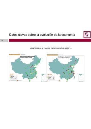 Datos claves sobre la evolución de la economía
12
Los precios de la vivienda han empezado a crecer …
 