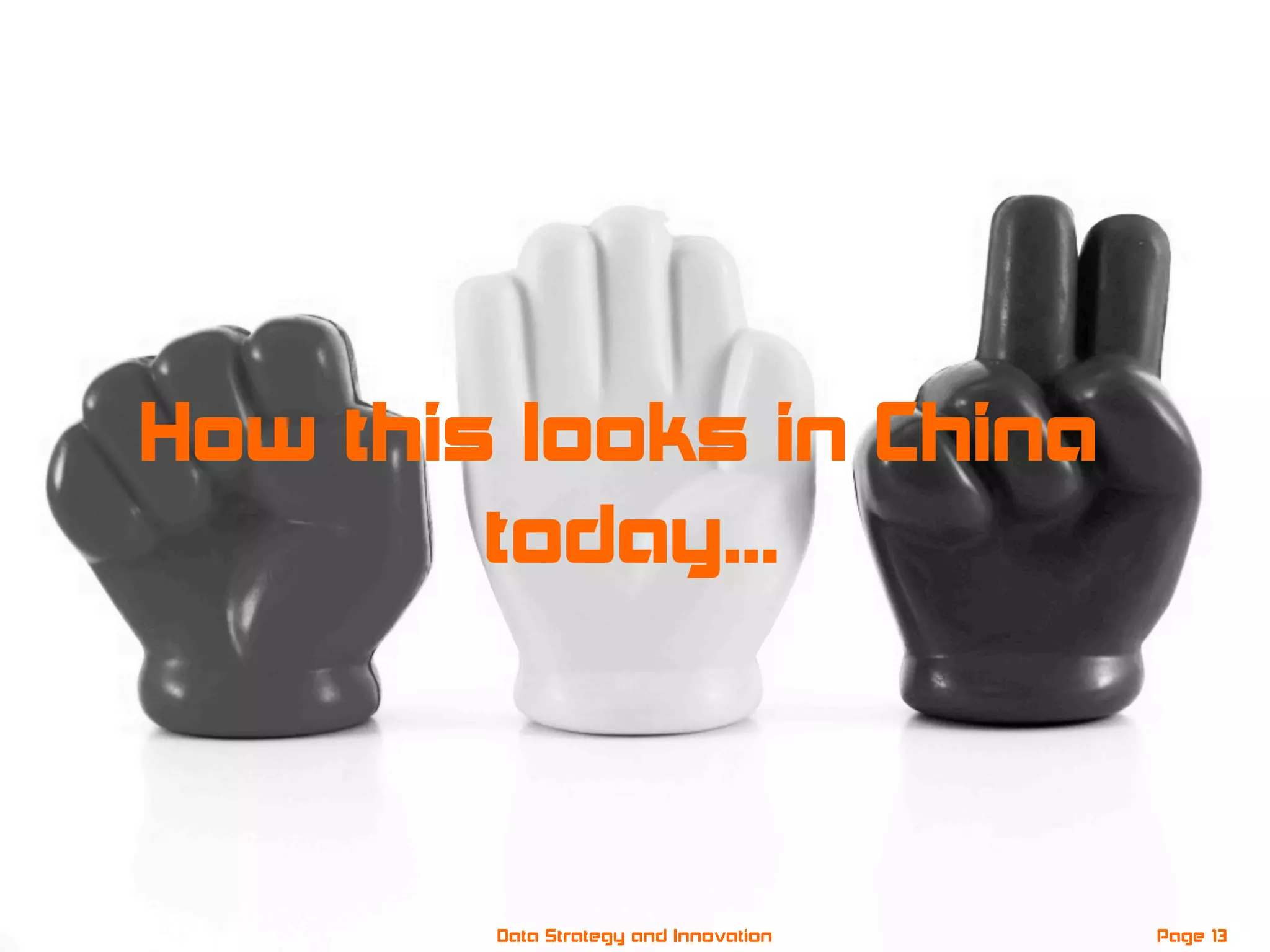 How this looks in China
today...
Page 13Data Strategy and Innovation
 