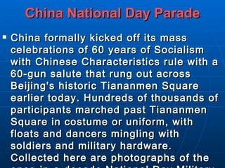 China National Day Parade ,[object Object],[object Object]