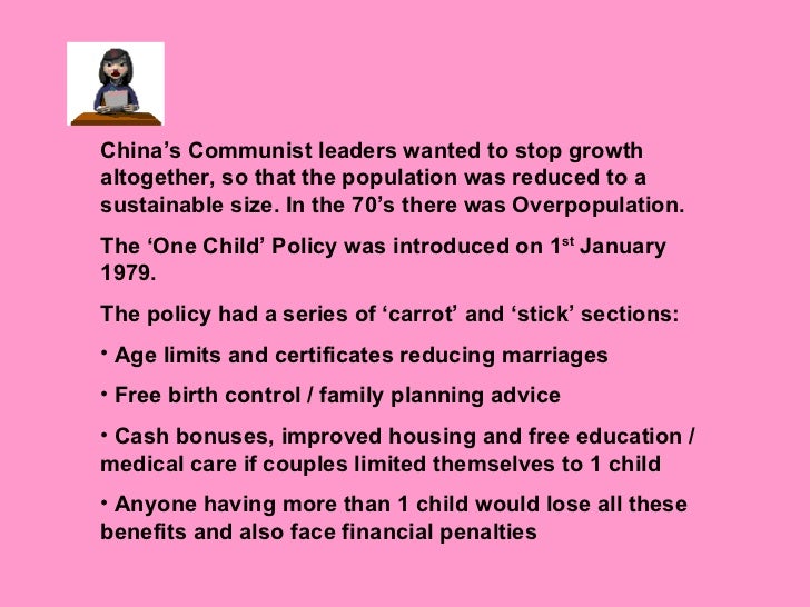 China One Child Policy