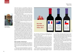 19
Source:OIV
Week in China
Winter 2014
with more texture or “mouthfeel”, perhaps be-
cause of a culinary heritage of richer stocks and
sauces. This boosts interest in fuller-bodied wines
or those with higher alcohol content, which gen-
erally offer more texture. It also favours wines
with greater concentrations of tannin, which add
a velvety quality to taste.
“In general, the Chinese seem to prefer wines
with a fuller flavour”, Griffiths says. “They like
richness and softness on their palate and they
don’t mind tannins [the textural element that
can make wine taste dry in the mouth] because
they are often familiar with them from tea-drink-
ing. Syrah and Cabernet Sauvignon tend to be
popular grapes.”
But Griffiths adds that grape ripeness is a more
fundamental factor than colour in driving con-
sumer responses. He gives Sauvignon Blanc from
New Zealand as an example: “It can be quite high
in acidity. But my clients enjoy it as long as the
grapes are ripe, because they like the aromatics.“
Fongyee Walker is cautious about defining a
‘Chinese palate’ saying that most choices to date
have been driven by dollar signs rather than any
true sense of preferred taste. She also queries
some of the deeper-rooted influences said to be
shaping Chinese tastes, including the culture of
tea drinking.“Perhaps it’s relevant, but how many
of our teas are genuinely tannic?”she asks.“Maybe
Pu’er, but that is drunk largely in the south of
China. In the north we prefer chrysanthemum
tea, which is flower-based rather than full of tan-
nins.”
New market, old lessons
Rather than focus on what makes China different
to the rest of the wine-loving world, perhaps it’s
better to look at how behaviour in the Chinese
might mirror that of other markets once new to
wine.
That’s the view of Russell Badham, a negociant
for Australian wineries looking for Chinese cus-
tomers, who talked to WiC last year about how
137 million litres
Rmb4.35 billion
France
41 million litres
Rmb1.45 billion
Australia
84 billion litres
Rmb1.03 billion
Chile
the Australian experience in finding new cus-
tomers in Britain a generation ago might have
lessons in China today.
“I think the basics can be similar in how wine
is marketed, particularly the focus on value for
money,”he proposed.“What made Australia pop-
ular [in the UK] from the mid-1980s was that we
sold fresh, clean and fruit-forward wine with a
relatively high-alcohol content. We also demysti-
fied it. People could understand our labels, which
wasn’t the case for most of the French bottles. But
most of all we offered wine that was great value-
for-money and I think this is a key selling point to-
day too.”
“When people started to drink more wine in
other countries they usually preferred off-dry,
fruitier options,”Fongyee Walker agrees.“In Amer-
The Little
Red Book
ica, the White Zinfandel grape was an early
favourite. In the UK the big hit was Liebfraumilch,
with the British going mad for Black Tower and
Blue Nun. These were‘beginner palate’wines and
similar lessons should apply in China.”
Because many Chinese are accustomed to
drinking fruit juice or sweeter soda-based drinks,
wine made from White Zinfandel grapes could
be an easier sell, she adds.
The number of Chinese consumers drinking
imported wines has doubled to 38 million in the
last three years, according to Wine Intelligence’s
China Wine Market Landscape Report (2014). This
market is likely to advance to 80 million by 2020,
the study suggests, and Griffiths says there are al-
ready signs of a shift towards more affordable
wine for everyday consumption, including much
Russell Badham
APW International
Key wine
importers to
China, 2013
 