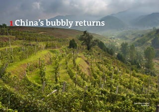 Jade Valley vineyard
in Shaanxi
1 China’s bubbly returns
PhotoSource:JanisMiglavs
 