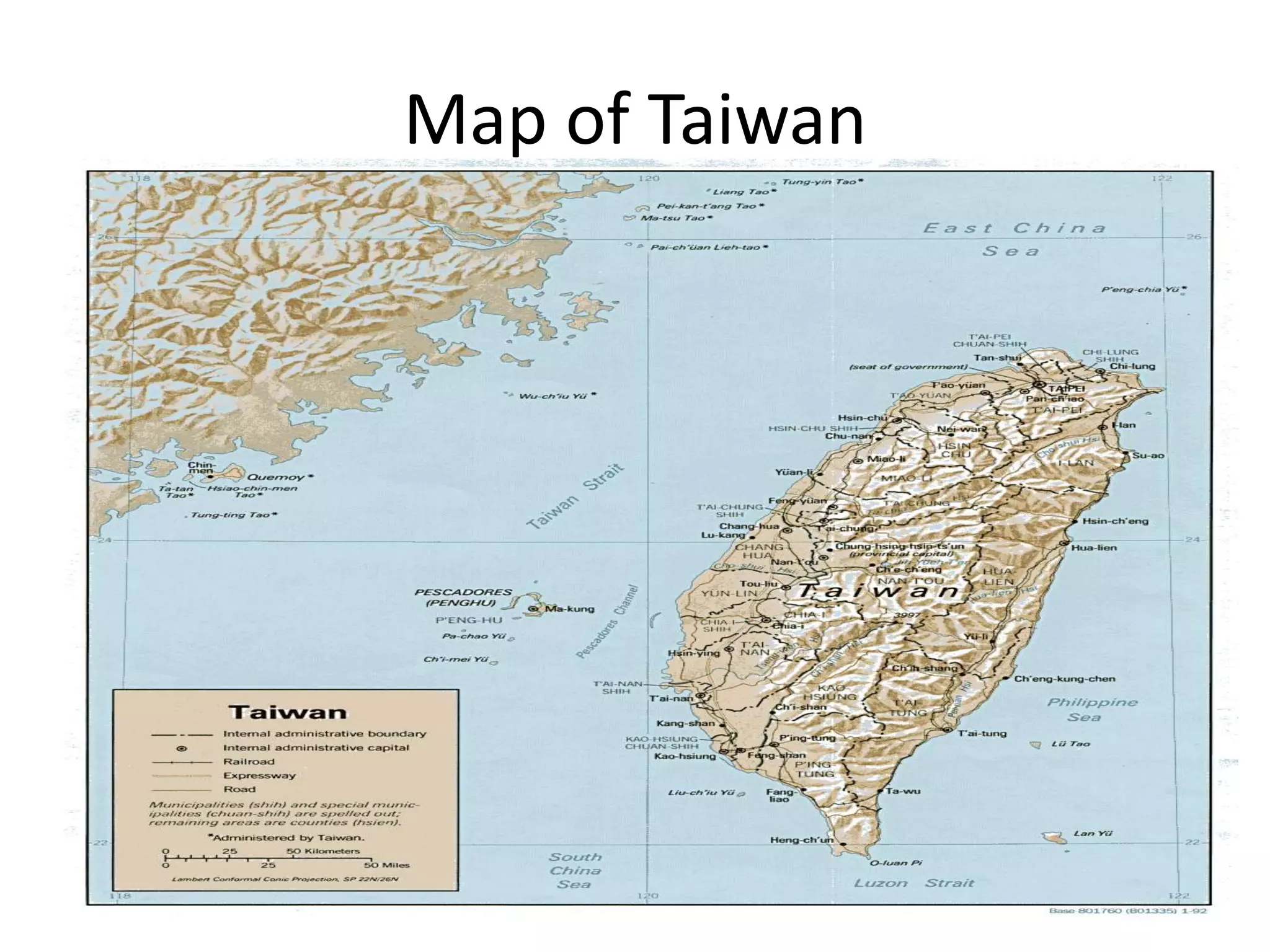 Map of Taiwan