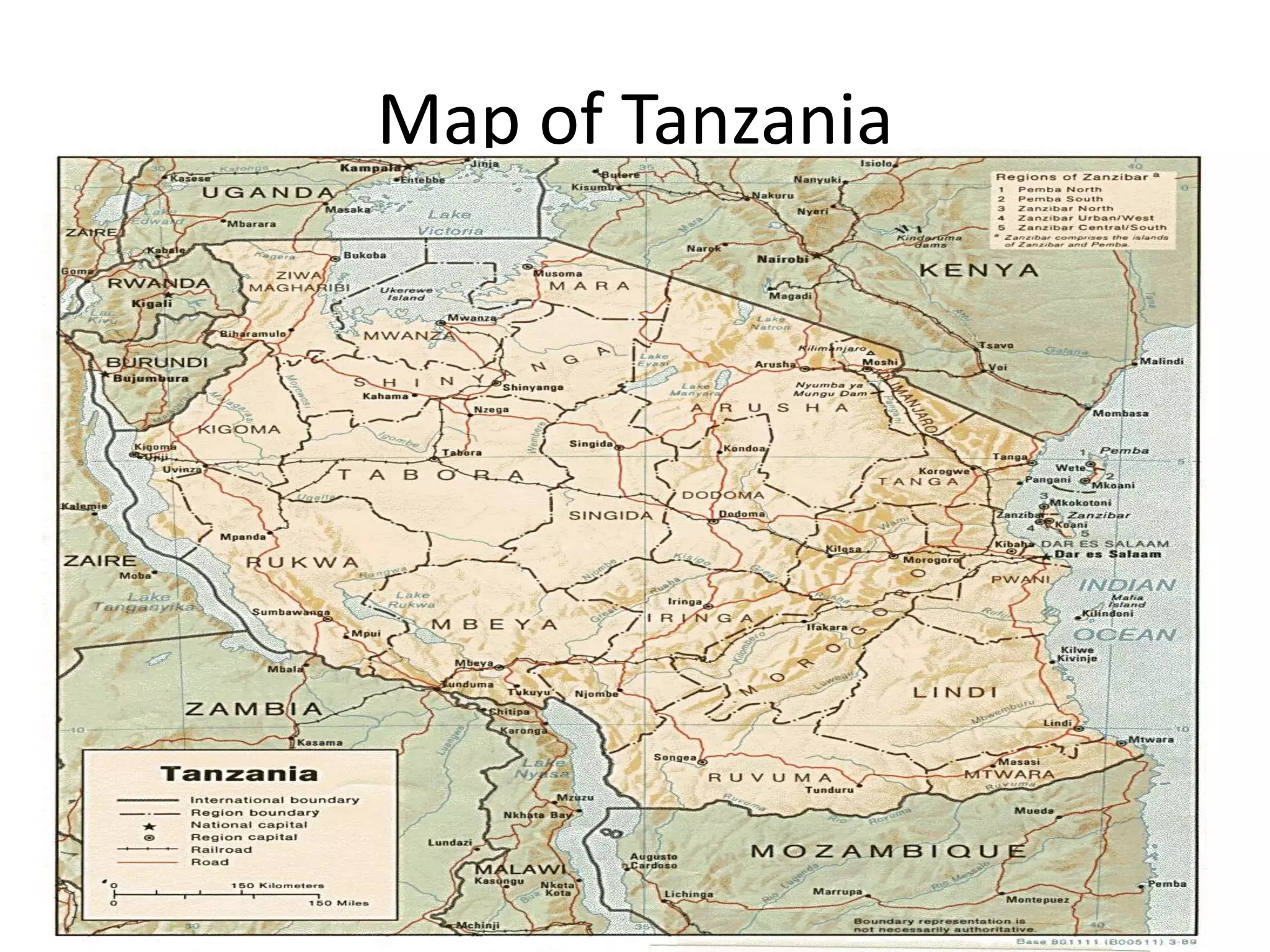 Map of Tanzania