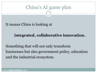 China's strategic plan for Artificial Intelligence | PDF