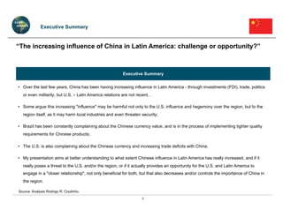 China and Latin America | PPT