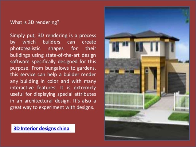 Design Builder Rendered View China architectral | PPTX
