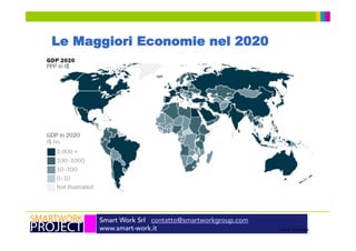 Smart Work Srl contatto@smartworkgroup.com
www.smart-work.it
Le Maggiori Economie nel 2020
Source: World Bank
 