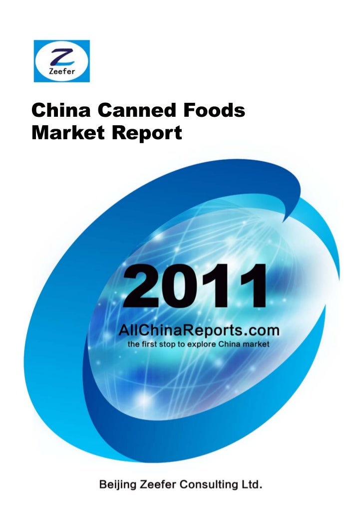 China canned foods market report sample pages