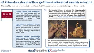 H3: Chinese luxury brands will leverage Chinese traditional craftsmanship to stand out
The rise of Guochao and government ...