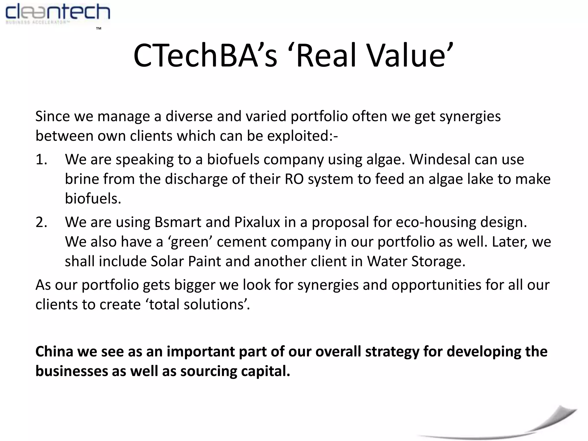 BSmartRecycled Bricks and Pavers. Takes rubbish from a building site and creates bricks or pavers locally.Prototype built and has made several thousand bricks on a commercial basis. Smart water fund with Melbourne water to use dried processed sewage to make bricks.Currently looking at using pavers to store hazardous products such as lead dust.