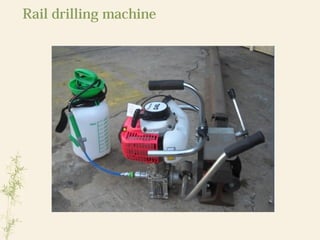 Rail drilling machine
 