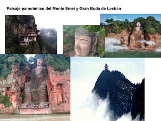 Paisaje panorámico del Monte Emei y Gran Buda de Leshan
 