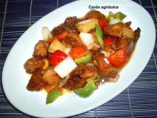 Cerdo agridulce
 
