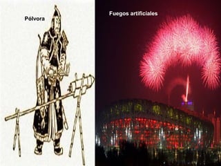 Fuegos artificiales
Pólvora
 