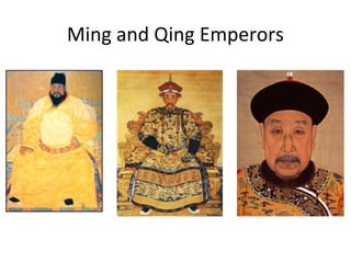 Ming and Qing Emperors
 