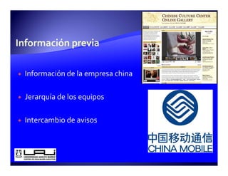 Información de la empresa china
                    p

Jerarquía de los equipos

Intercambio de avisos
 