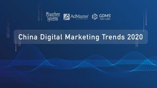 The China Digital Marketing Trends Report is a collaboration between Miaozhen Systems,
AdMaster and the GDMS. Attracting b...