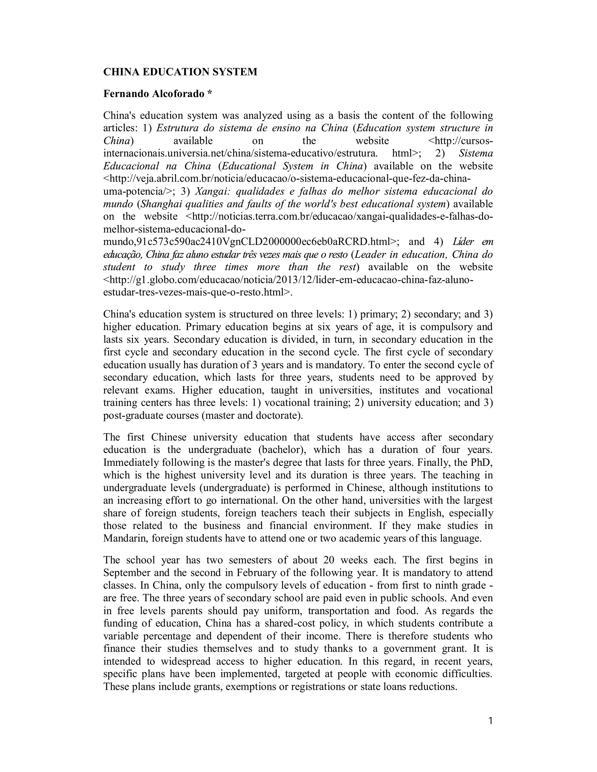 China education system | PDF