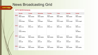 82
News Broadcasting Grid
CONTENTCONTENT
 