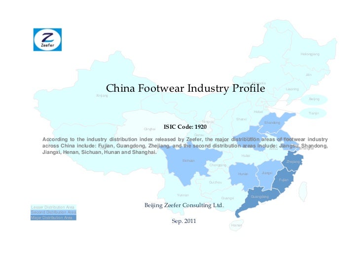 China footwear industry profile isic1920 sample pages
