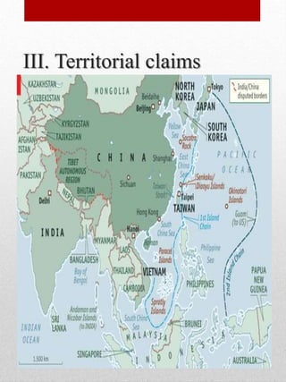 III. Territorial claims
 