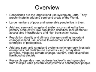Livestock production and poverty alleviation in arid and semi-arid tropical rangelands