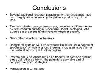 Livestock production and poverty alleviation in arid and semi-arid tropical rangelands