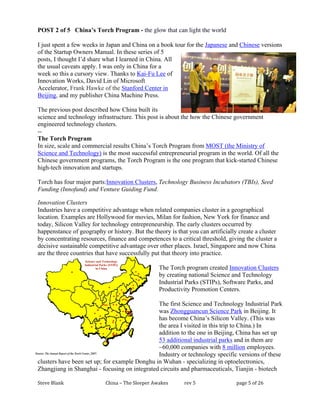 POST 2 of 5 China’s Torch Program - the glow that can light the world

I just spent a few weeks in Japan and China on a bo...